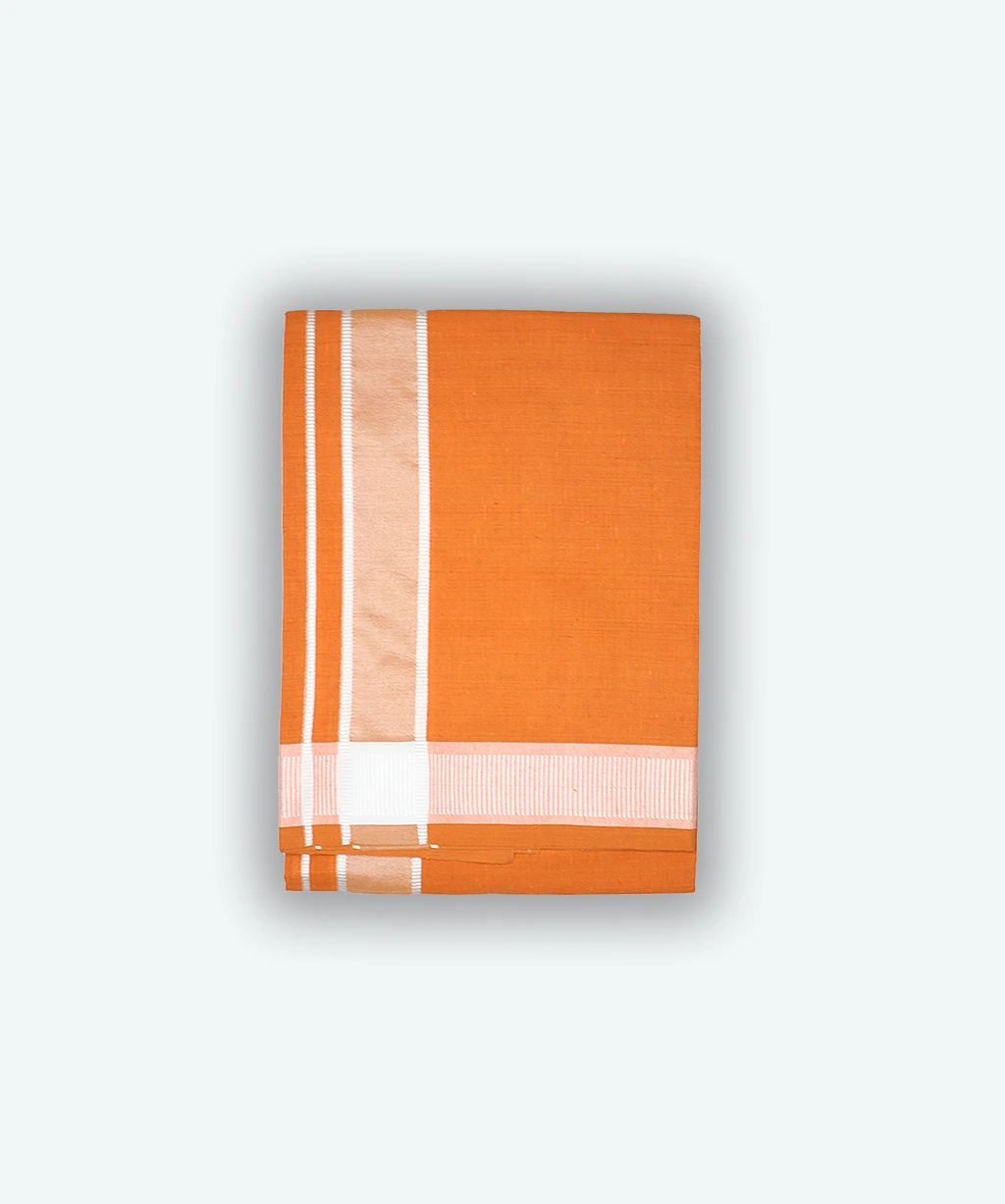 Kavi Dhoti With White Border