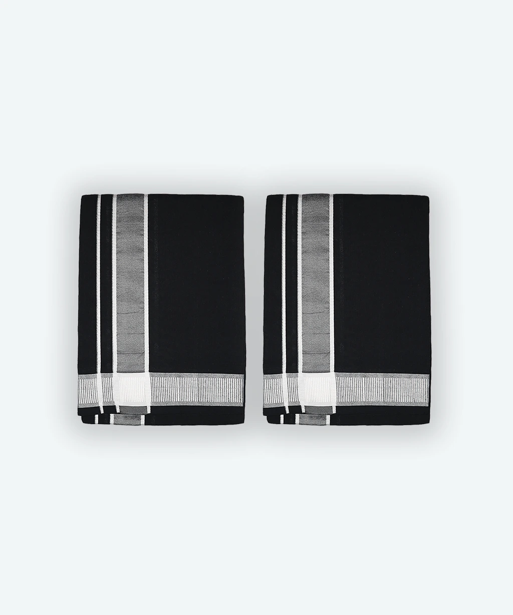 Black Dhoti Pack of 2