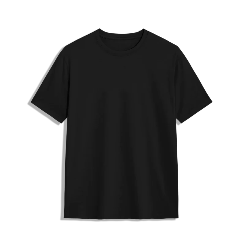 Black regular fit t shirt