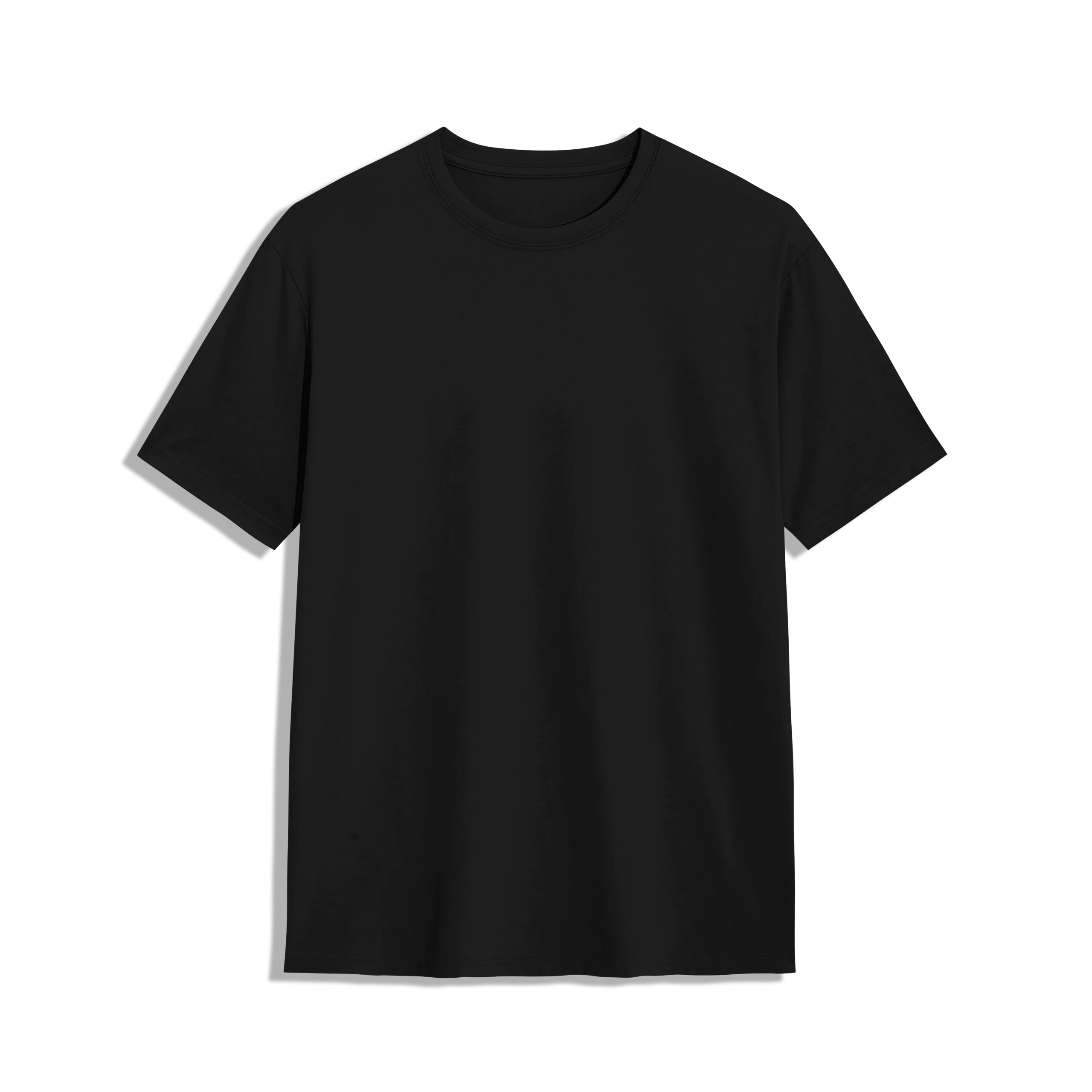 Black regular fit t shirt