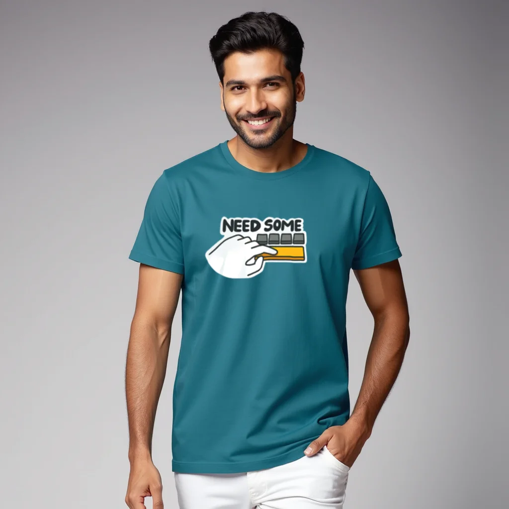 Midnight green Need some space t-shirt regular fit