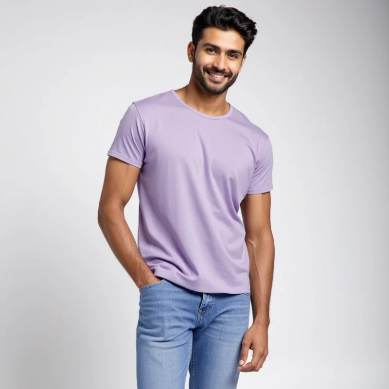 Lavender Cotton color t-Shirt