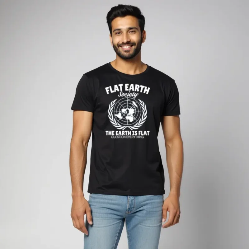 question everthing black t shirt