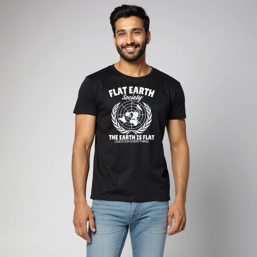 question everthing black t shirt
