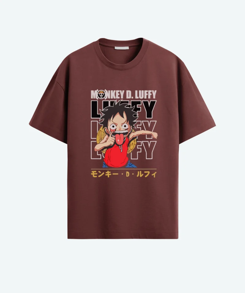 Maroon Color Oversized T-shirt